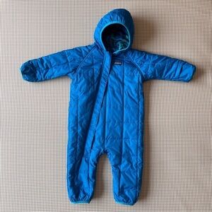 Patagonia Reversible Bunting winter coveralls. Plaid / Blue. Size
12 months